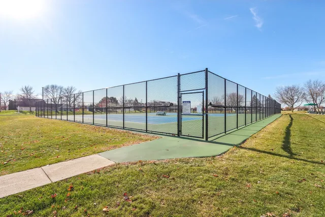 a view of yard with lake view