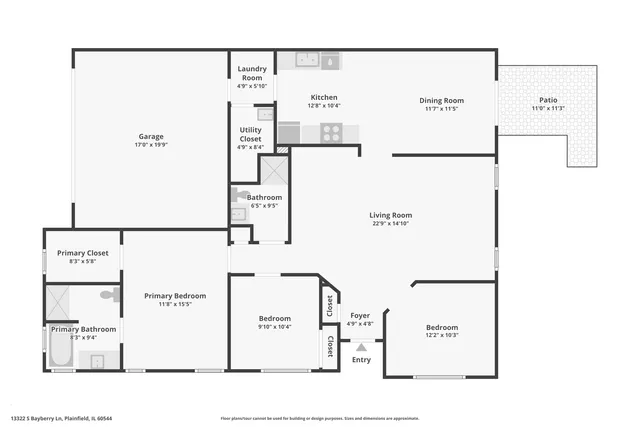 $324,900 | 13322 South Bayberry Lane, Plainfield, IL 60544