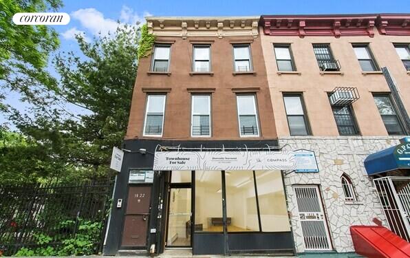 a building view with a outdoor space
