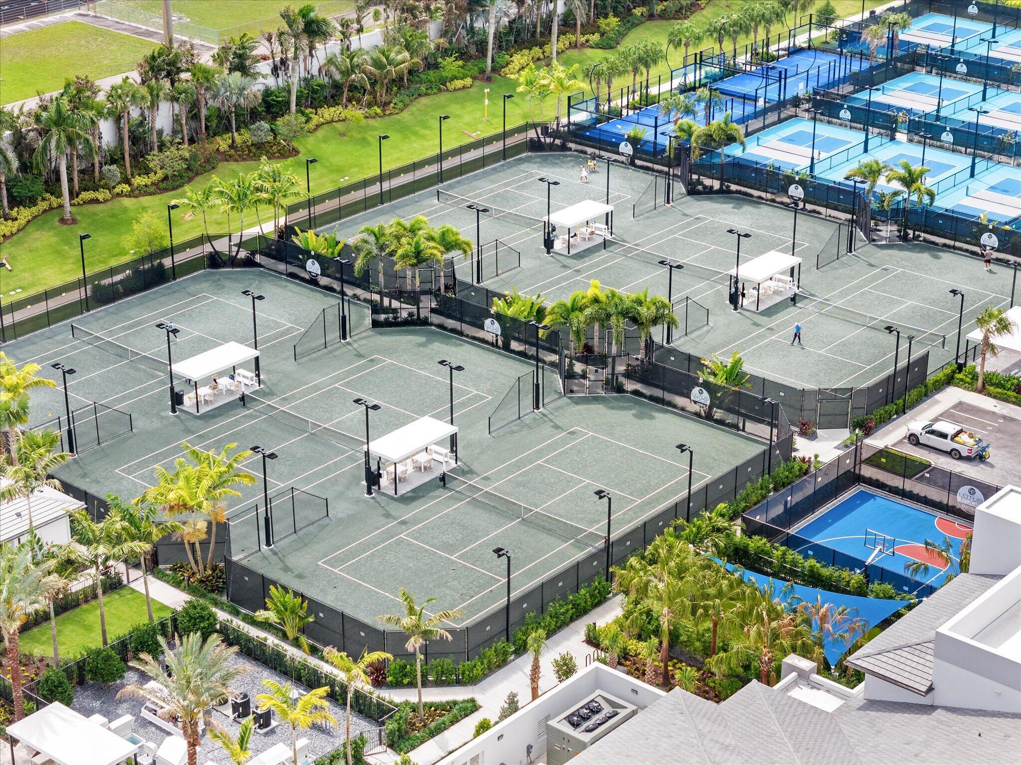 9273 Sunflower Mdw Road Boca Raton, FL 33434 - Photo 38 of 39 Aerial Clubhouse + Tennis