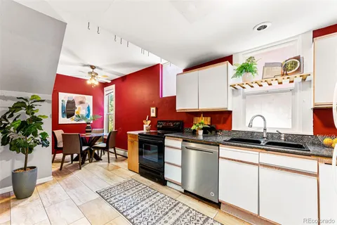 a kitchen with granite countertop lots of counter top space