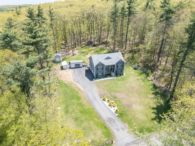 a view of a lake with a mountain