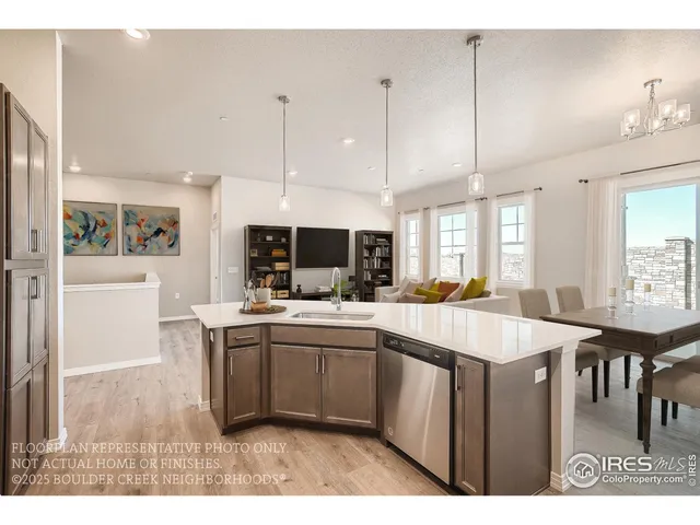 a kitchen with lots of counter top space