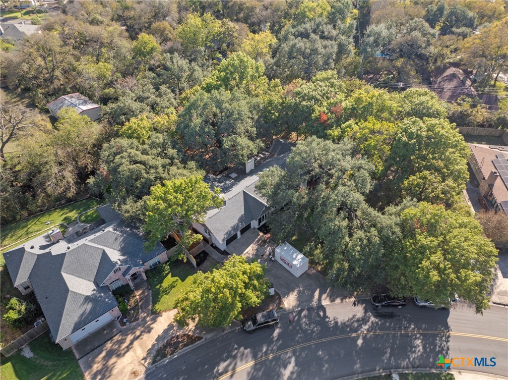 2509 Forest Trail Temple, TX 76502 - Photo 41 of 42 an aerial view of residential house with outdoor space and trees all around