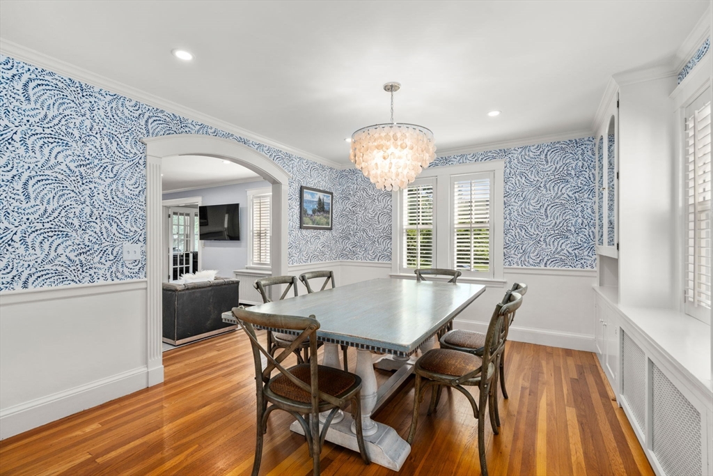 39 Ingraham Road Wellesley, MA 02482 - Photo 5 of 30 a view of a dining room with furniture and wooden floor