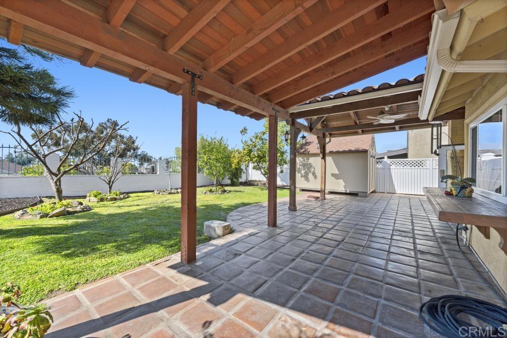 978 Roca Place Chula Vista, CA 91910 - Photo 38 of 45 a view of a backyard with wooden floor and roof