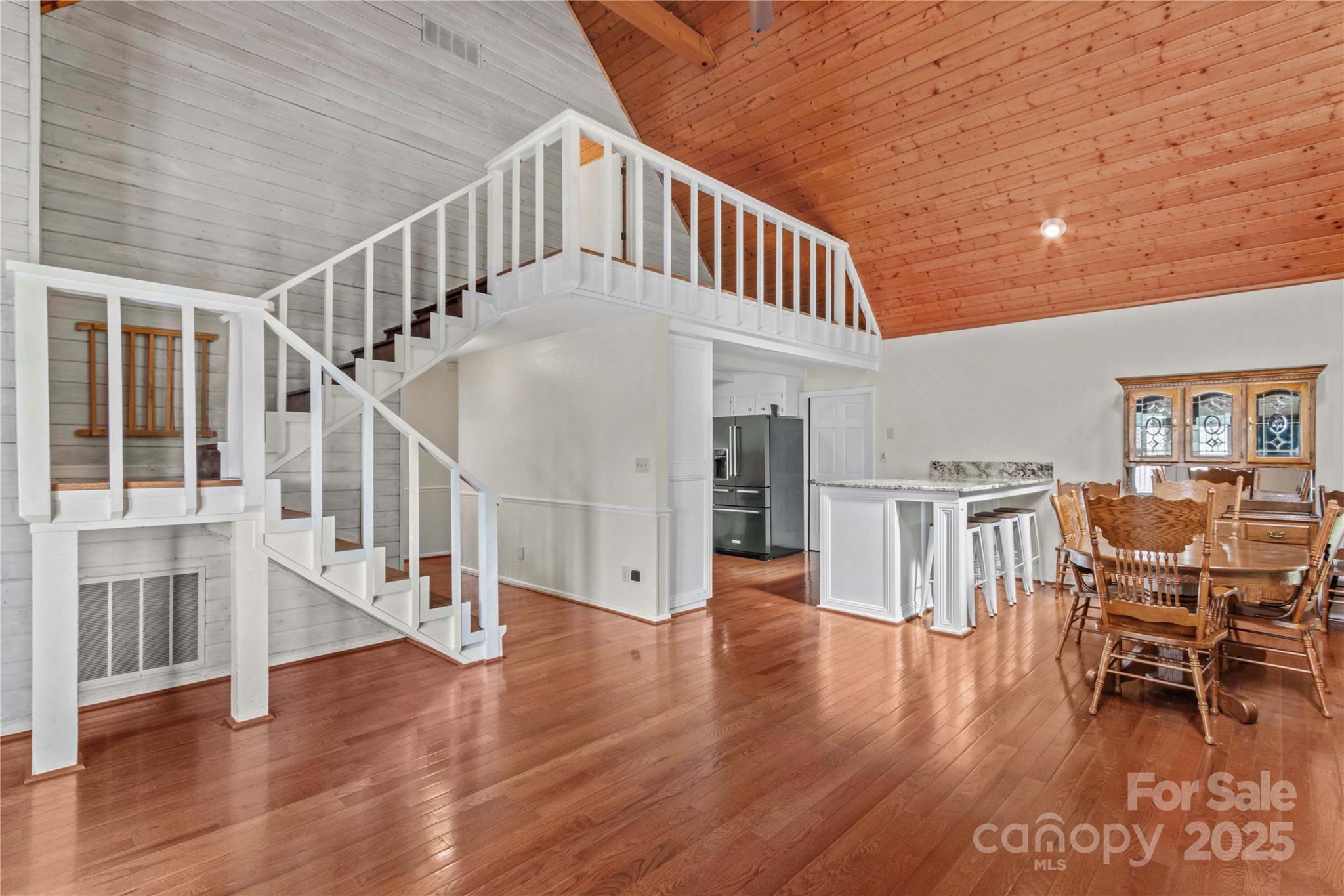 296 Hicks Creek Road Troutman, NC 28166 - Photo 10 of 48 a view of entryway and hall with wooden floor