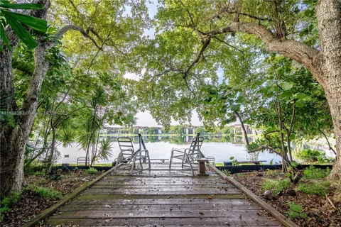 a view of yard with tree s