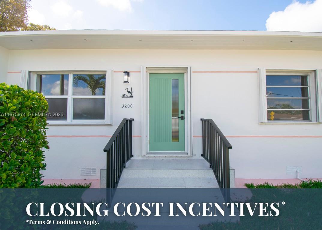 a view of front door