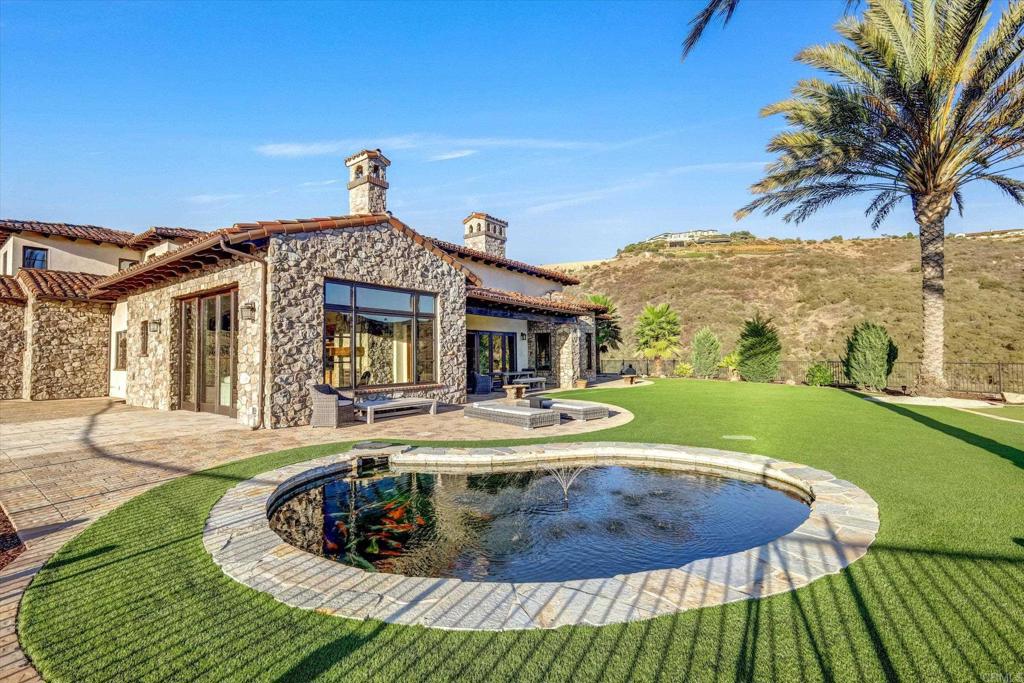 18179 El Brazo Rancho Santa Fe, CA 92067 - Photo 49 of 69 a view of a house with pool and sitting area