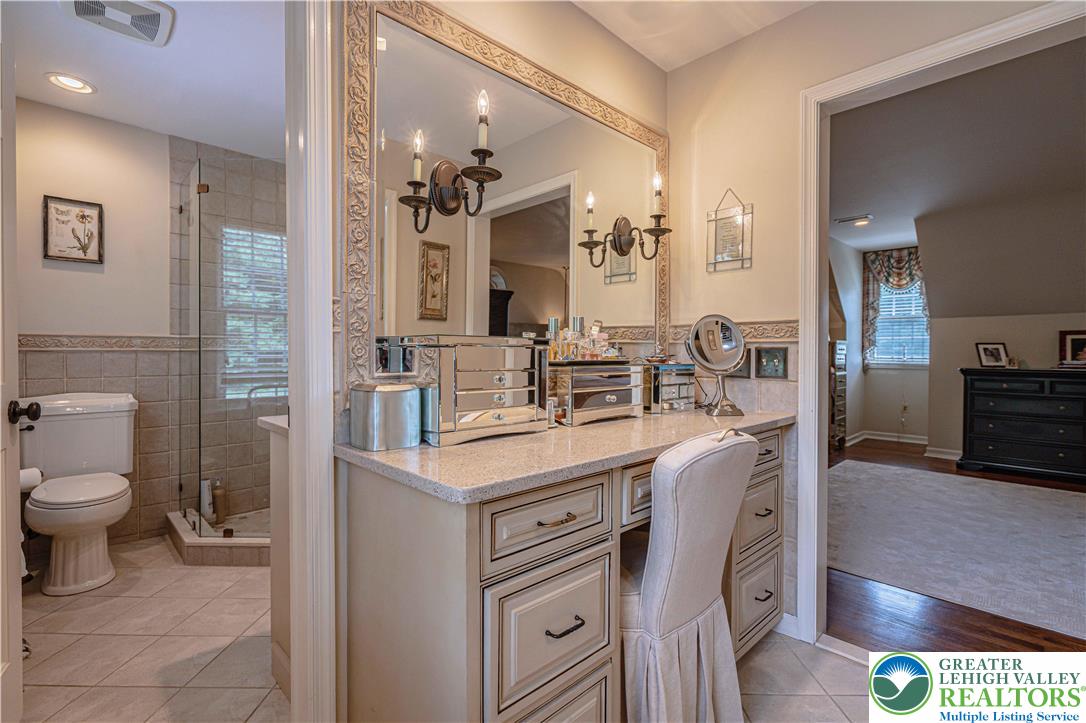 1825 Sherwood Road Allentown, PA 18103 - Photo 42 of 67 a view of bathroom with a sink mirror toilet and shower