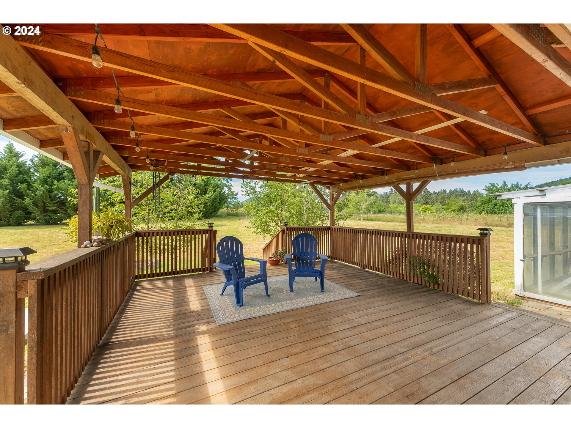 510 Reston Road Tenmile, OR 97481 - Photo 24 of 36 a view of a patio with wooden floor