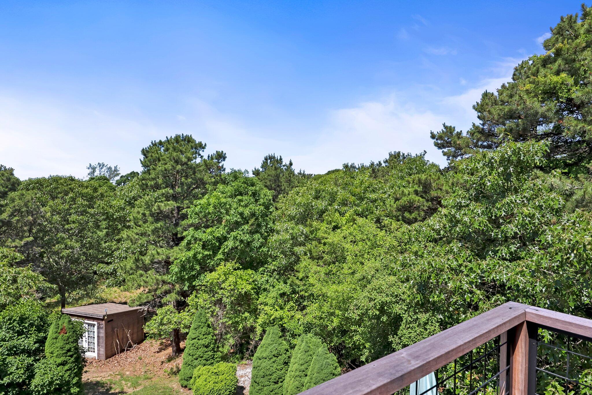 112 Castle Road Truro, MA 02666 - Photo 7 of 43 a view of a yard from a balcony