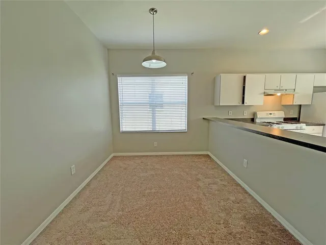 a view of kitchen and window