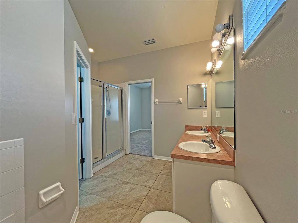 24925 Vintage Court Lutz, FL 33559 - Photo 36 of 38 a bathroom with a toilet sink and mirror