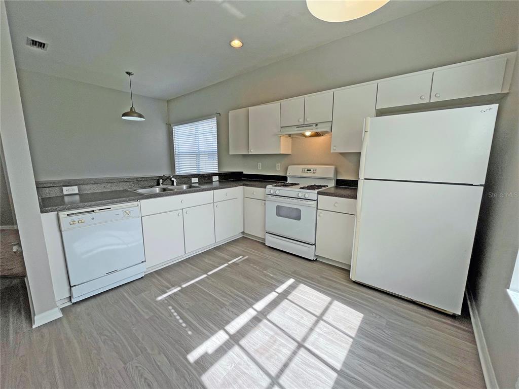 24925 Vintage Court Lutz, FL 33559 - Photo 4 of 38 a kitchen with granite countertop a sink a stove a refrigerator and a stove