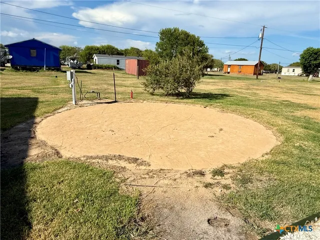 a swimming pool with an outdoor space