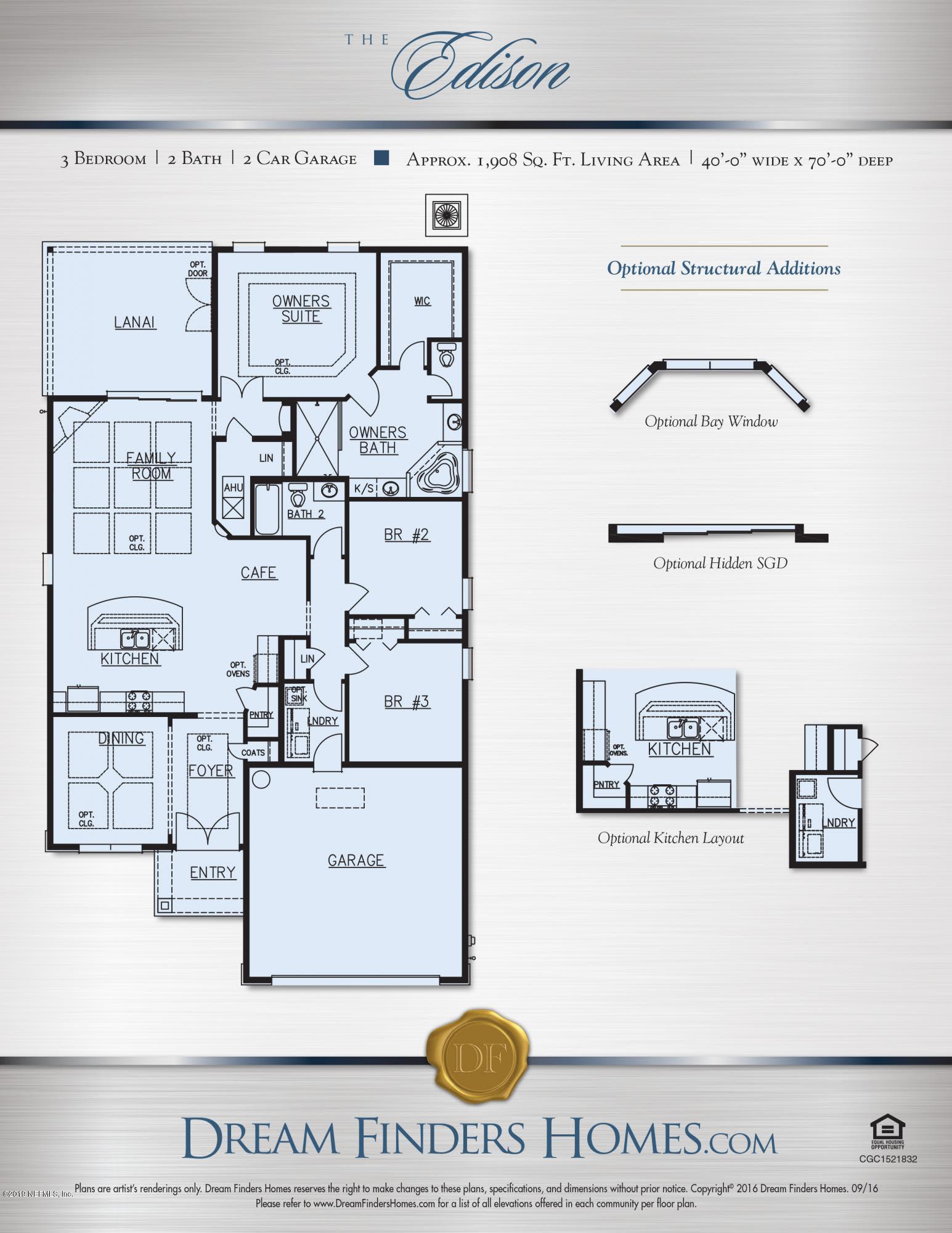 9927 Kevin Road Jacksonville, FL 32257 - Photo 17 of 20 EDISON FLOORPLN