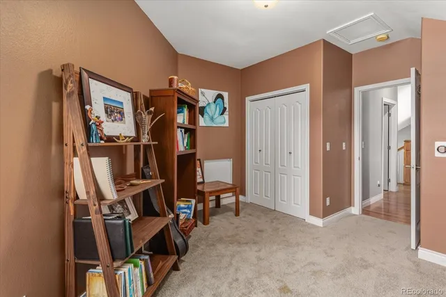 a view of a city with mountains in the background