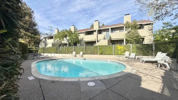 a view of outdoor space yard swimming pool and patio