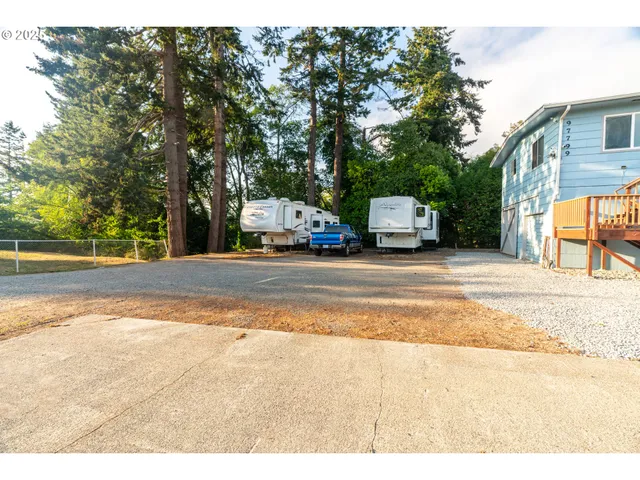 a view of street with houses