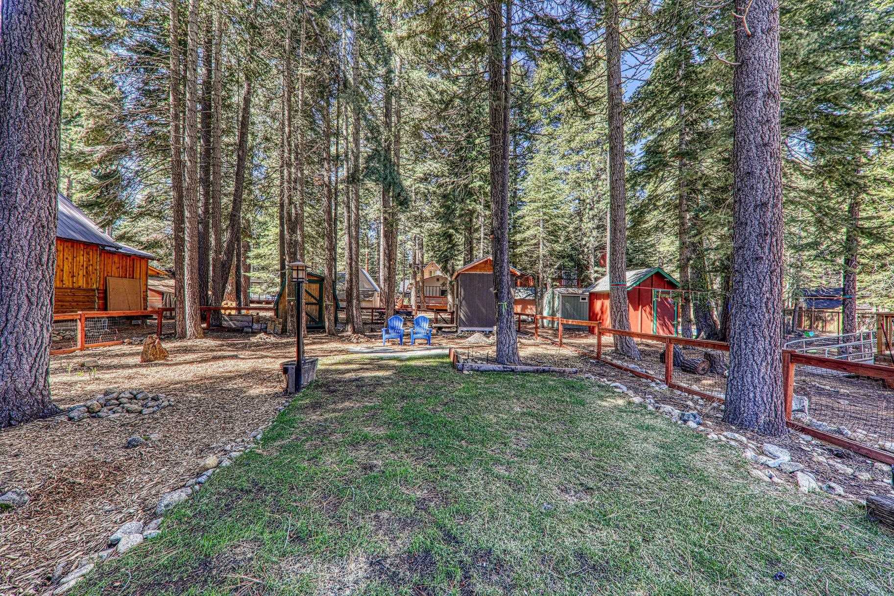 7294 3rd Avenue Tahoma, CA 96142 - Photo 18 of 23 a view of a park with large trees and a barn