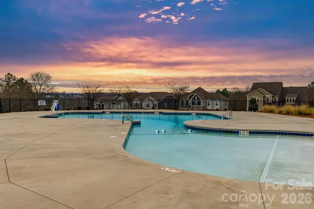 a view of a park with a slide