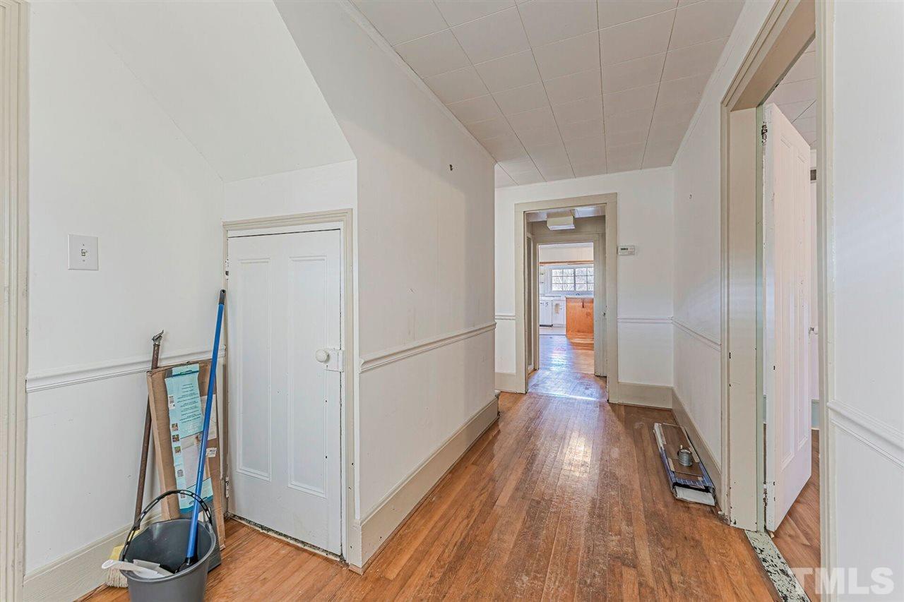 420 County Line Road Timberlake, NC 27583 - Photo 4 of 30 a view of a hallway with wooden floor and closet