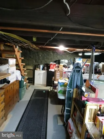 a view of storage and utility room