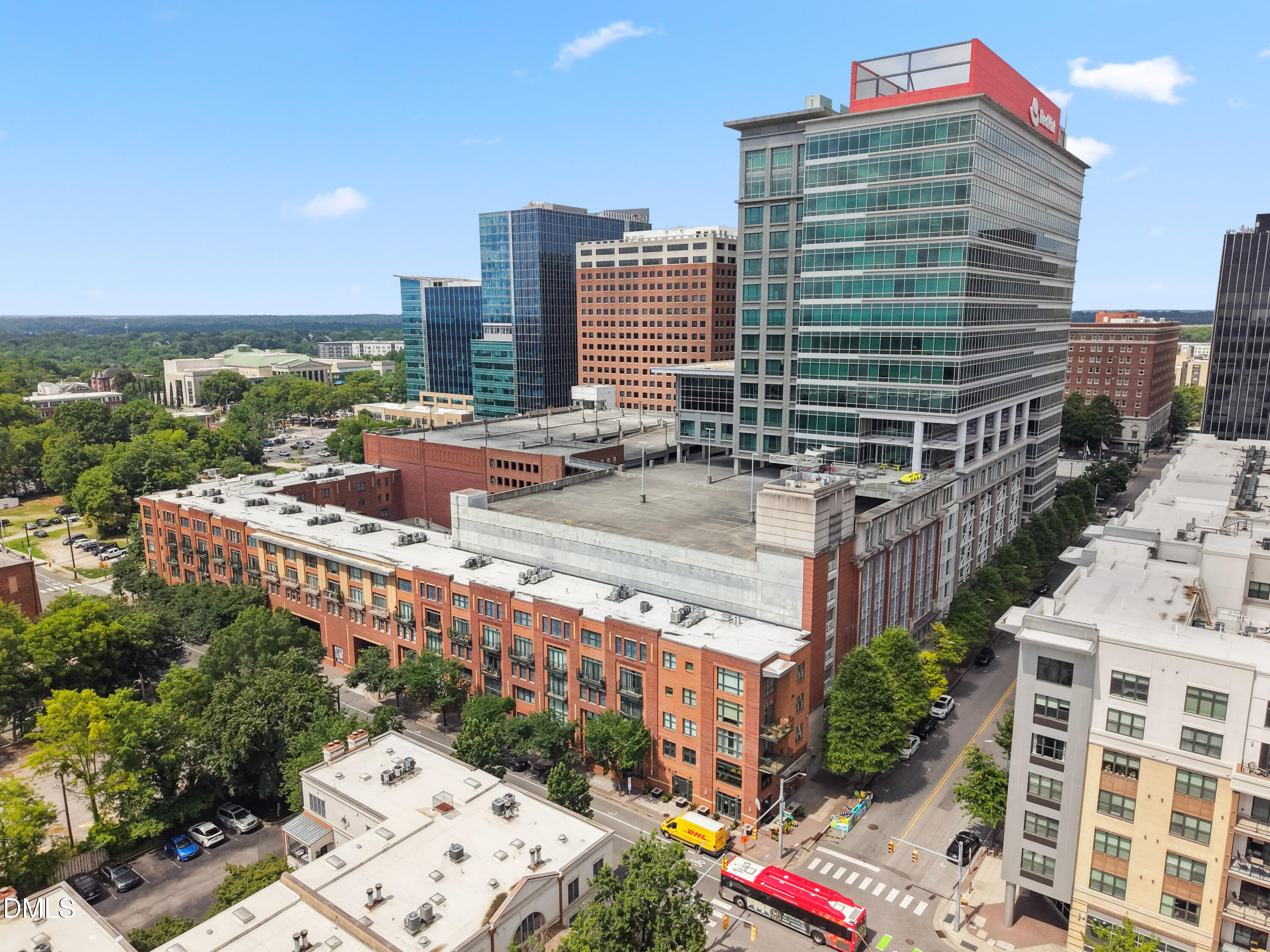 444 South Blount Street, Unit 209 Raleigh, NC 27601 - Photo 18 of 19 a view of a city that has tall buildings
