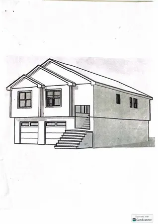 a picture of a white wall with a white building