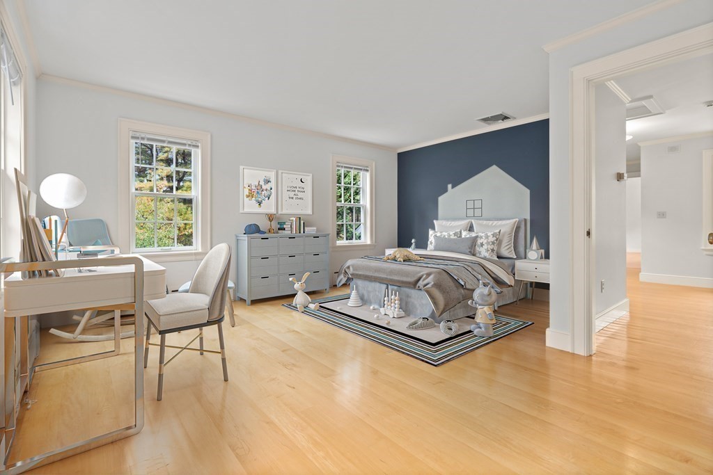 29 Cutler Road Hamilton, MA 01982 - Photo 26 of 42 a bedroom with a bed and wooden floor