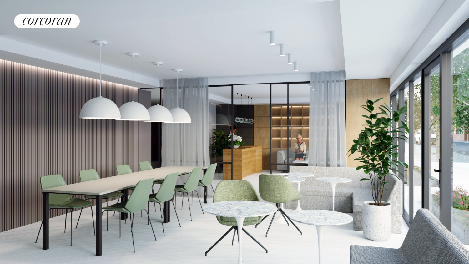 428 East 9th Street, Unit 703 Brooklyn, NY 11218 - Photo 16 of 24 a dining room with furniture and wooden floor