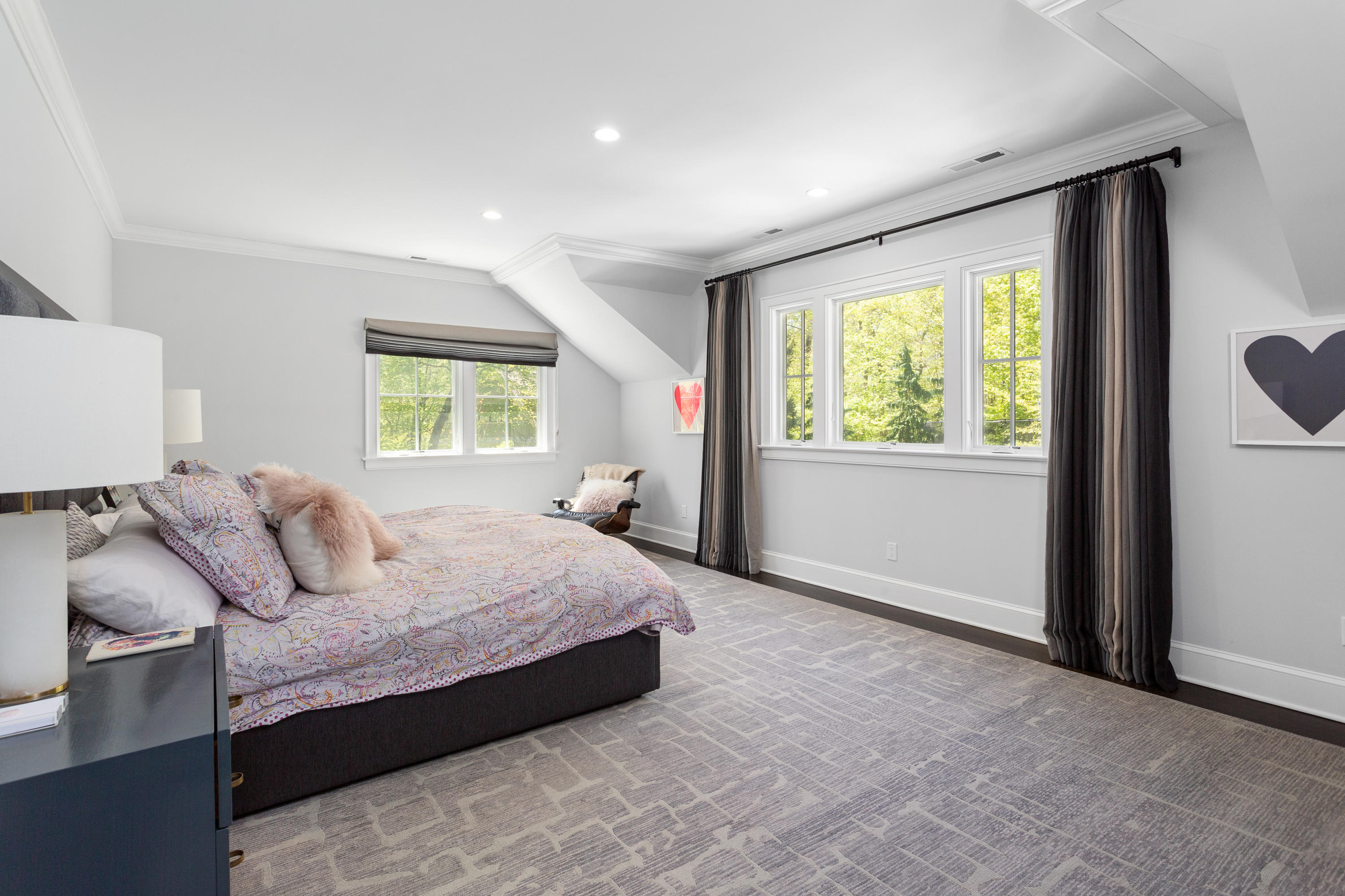 9 Canoe Trail Darien, CT 06820 - Photo 12 of 28 a bedroom with a large bed and a window