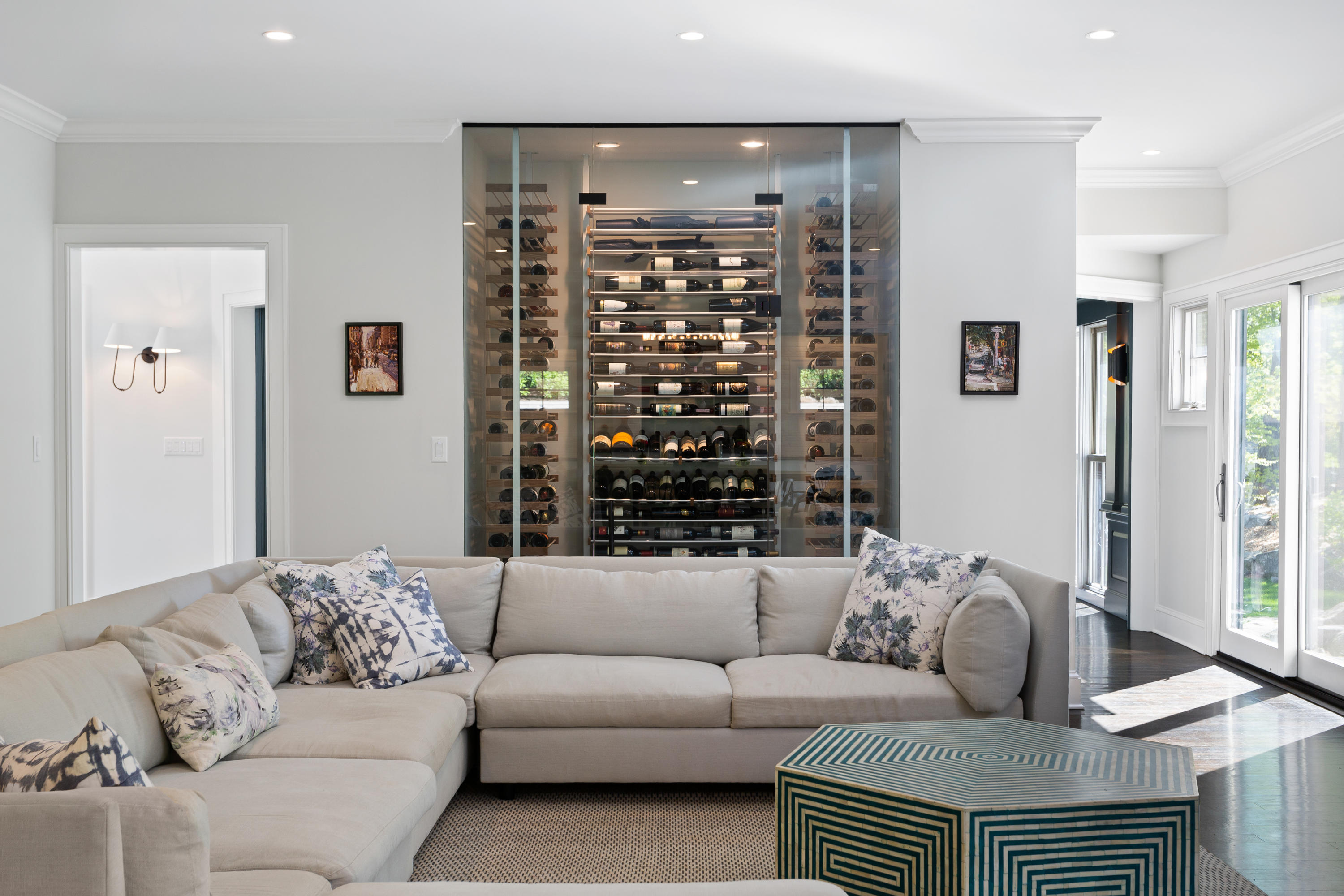 9 Canoe Trail Darien, CT 06820 - Photo 6 of 28 a living room with furniture and a large window