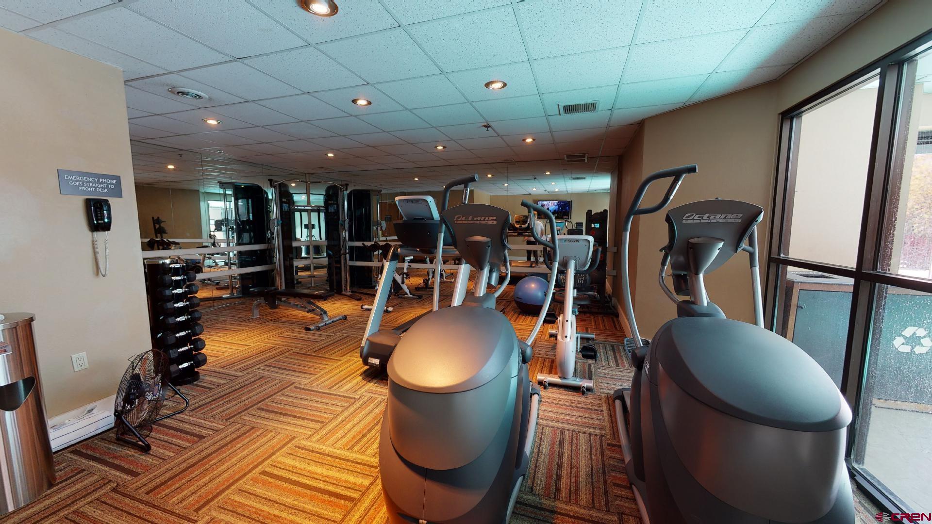 6 Emmons Road, Unit 317 Crested Butte, CO 81225 - Photo 13 of 19 a view of a room with gym equipment
