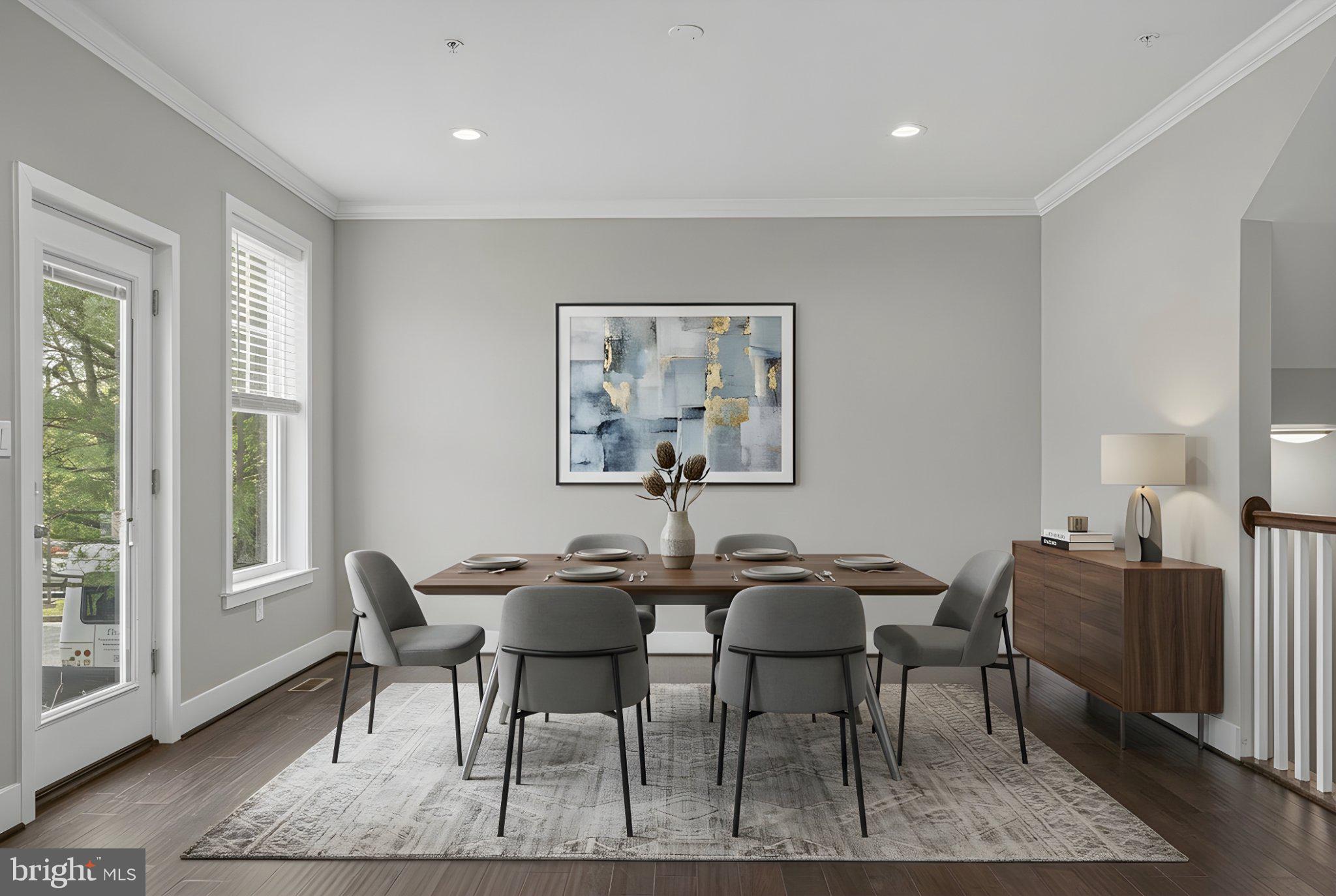 4100 Taylor Avenue Baltimore, MD 21236 - Photo 10 of 57 a view of a dining room with furniture window and wooden floor