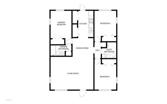 a picture of a floor plan