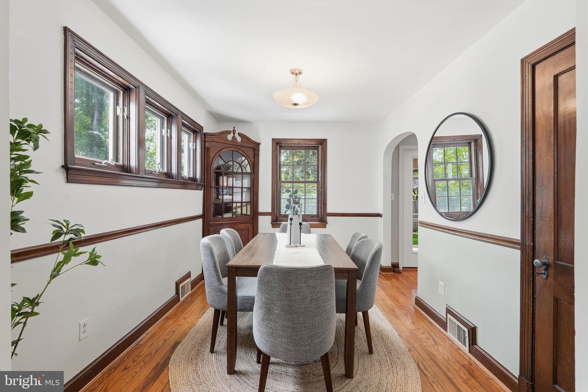 9504 Riley Road Silver Spring, MD 20910 - Photo 12 of 26 Charming dining space with classic details.