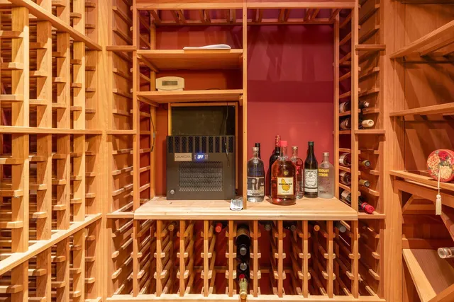 a front view of a building with a glass door