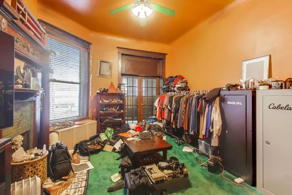 a view of a room with storage and utility