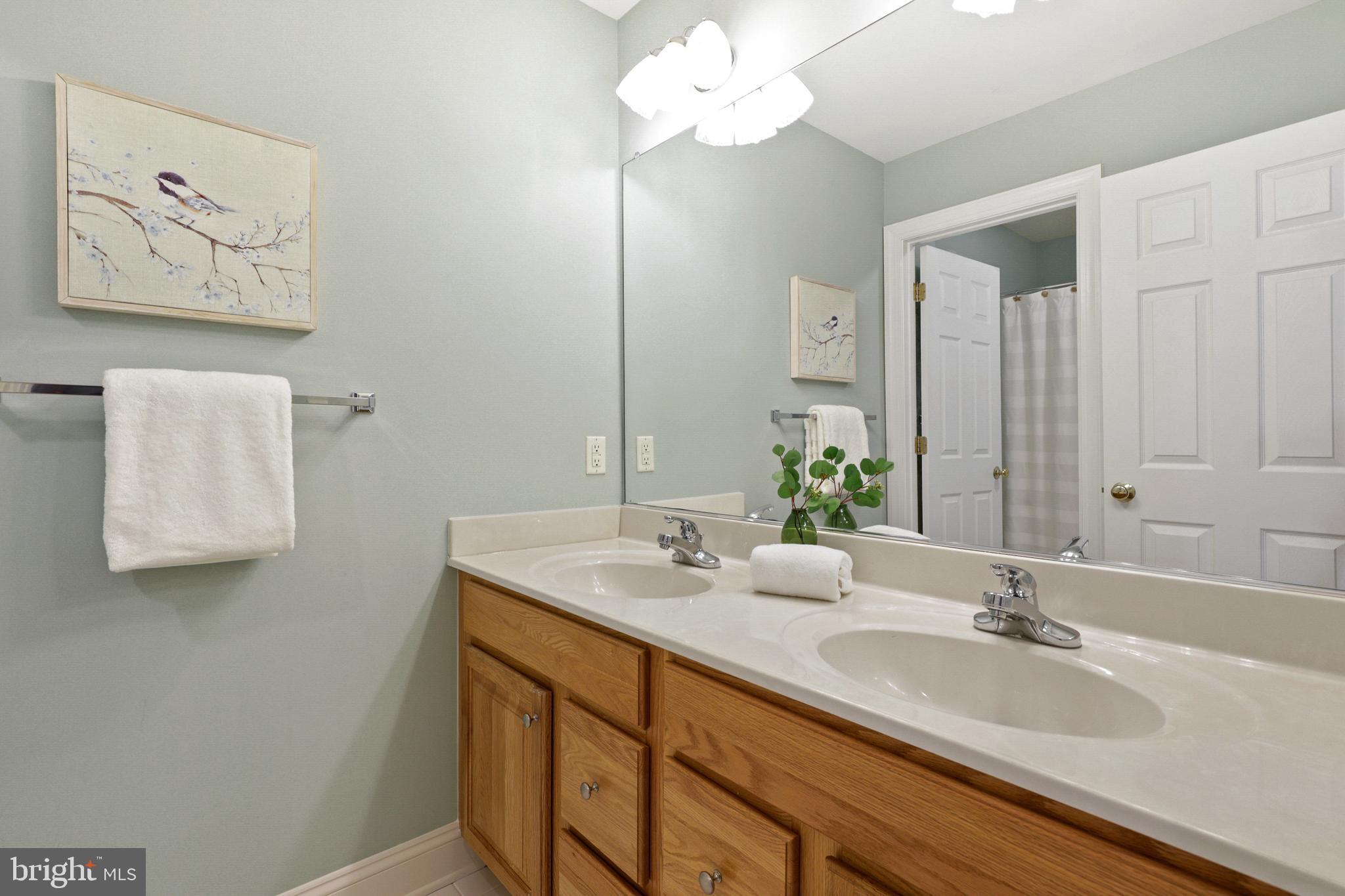 10181 Deep Skies Drive Laurel, MD 20723 - Photo 39 of 62 Hall Bath w/privacy door separating double vanity