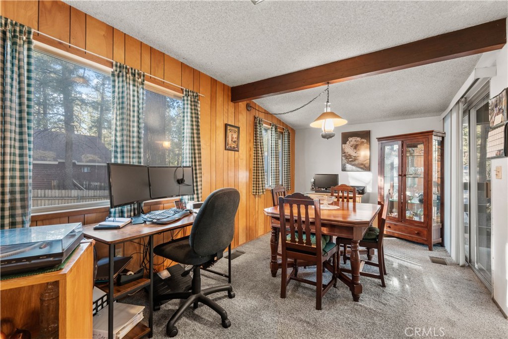 1130 Robin Road Wrightwood, CA 92397 - Photo 10 of 34 a view of a dining room with furniture window and outside view