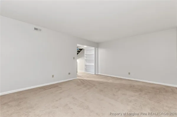 a view of an empty room