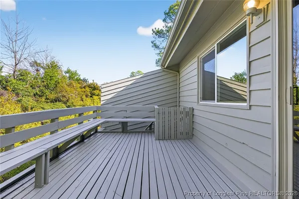 a view of a house with a deck