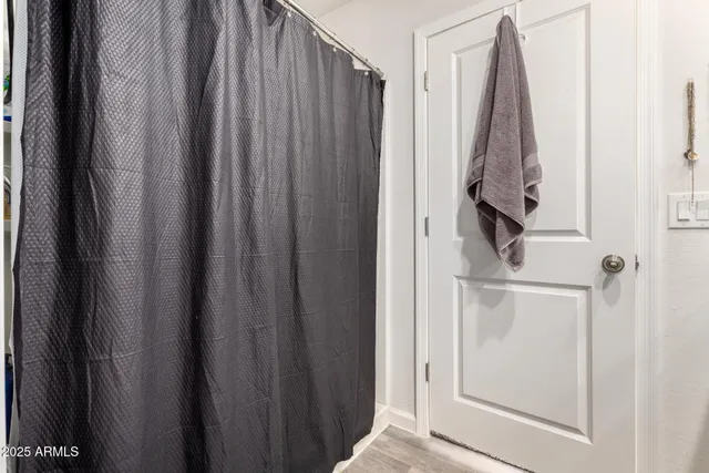 a view of a walk in closet