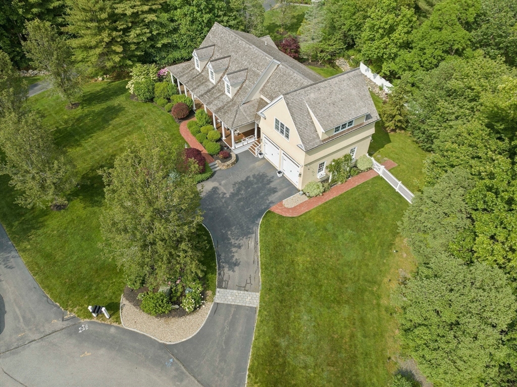 6 Northey Farm Road Scituate, MA 02066 - Photo 3 of 40 an aerial view of a house with a yard basket ball court and outdoor seating