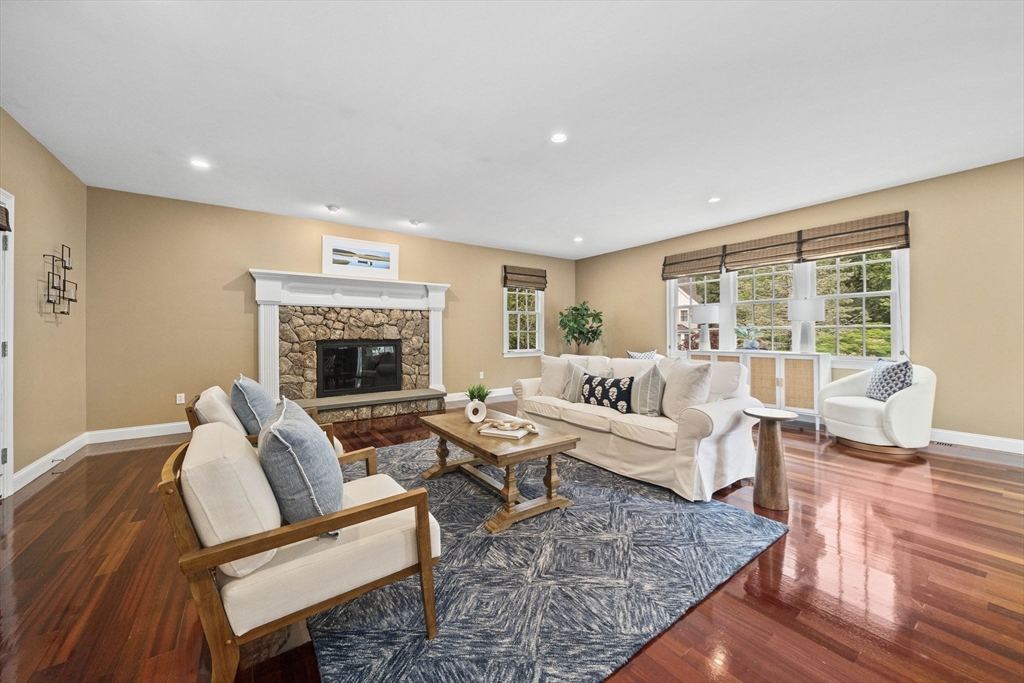 6 Northey Farm Road Scituate, MA 02066 - Photo 5 of 40 a living room with furniture and a fireplace