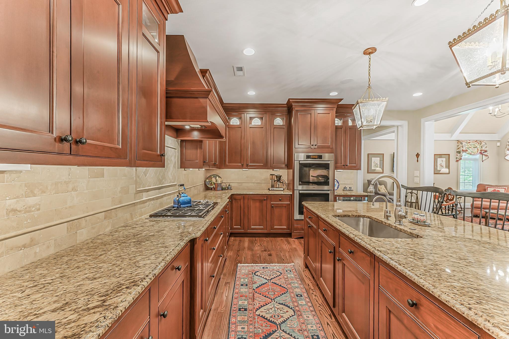 217 Valley Ridge Road Haverford, PA 19041 - Photo 12 of 49 a large kitchen with granite countertop lots of counter top space