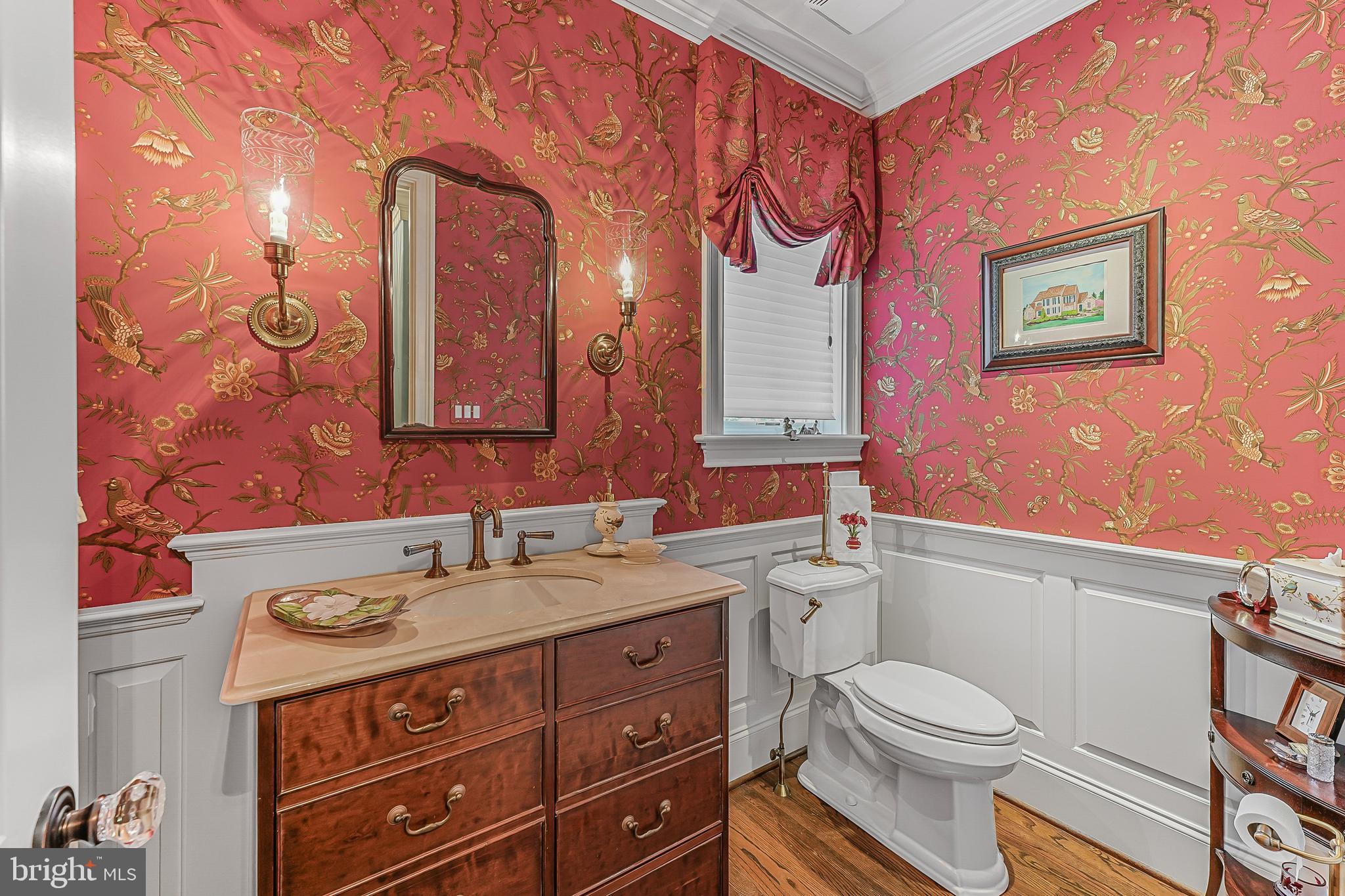 217 Valley Ridge Road Haverford, PA 19041 - Photo 21 of 49 a bathroom with a toilet sink and mirror